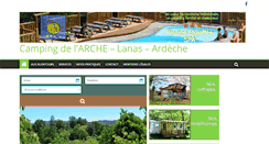 Desktop Screenshot of camping-de-larche.fr