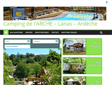 Tablet Screenshot of camping-de-larche.fr